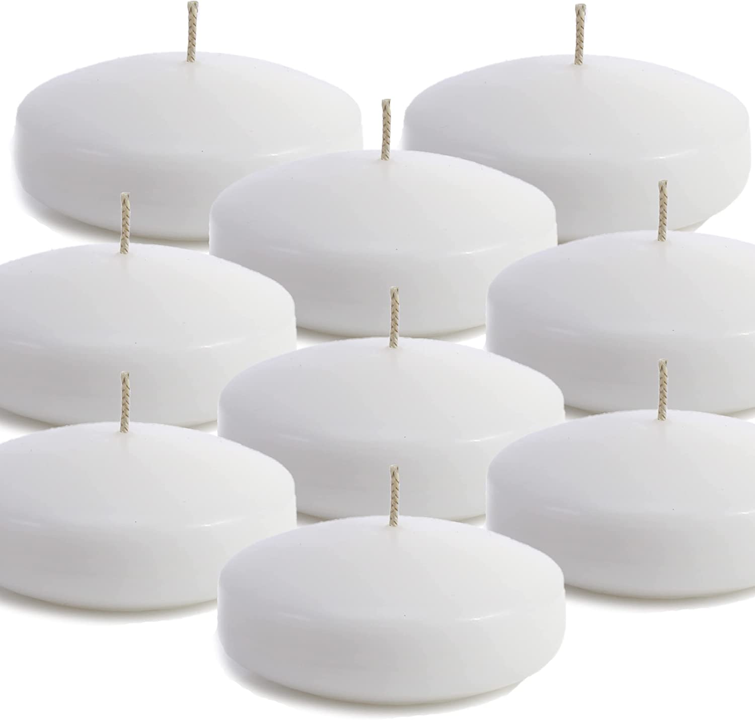 Large 3 Inch Unscented Floating Candles