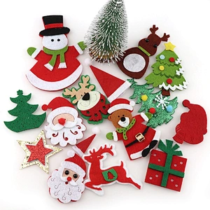 2023 Felt Christmas Decorations Hanging Christmas Trees Snowman Elk Christmas Socks Crutches
