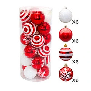 Decorative Beautiful Boxed Glass Christmas Balls Ornaments