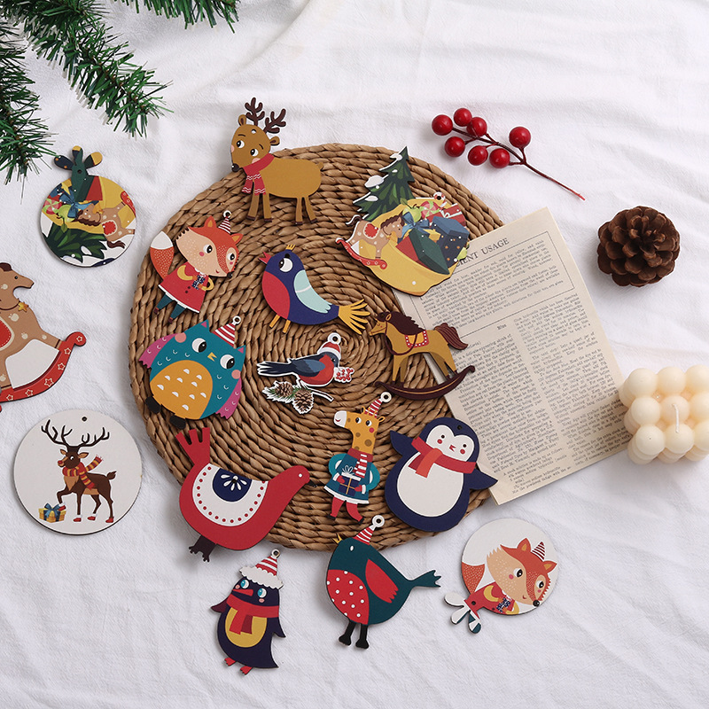 New design Christmas Home Decor Wooden Toys Decorations Supplies