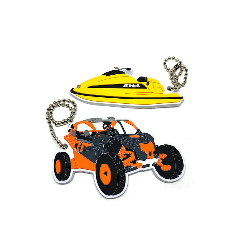 Factory Promotion Rubber Key Chains Key Holder Custom Shape 2d Or 3d Soft Pvc Key Rings White Rubber Keychain Cartoon Set