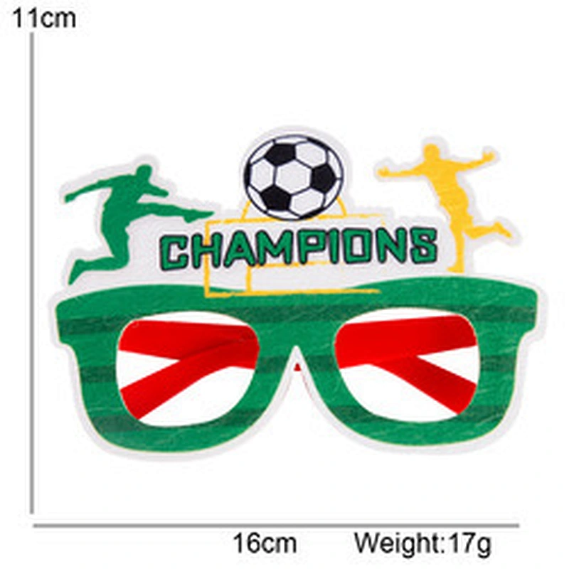 Custom National Glasses Qatar Football Supporter Flag Glasses Qatar's Fan Party Sunglasses Flag Sticker Sunglasses