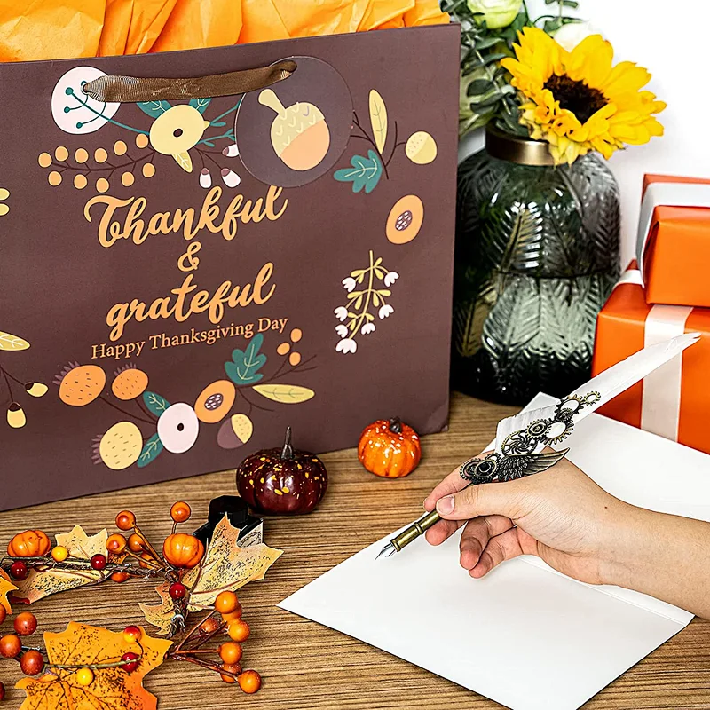Halloween Large Gift Shopping Bag with Greeting CardTissue Paper