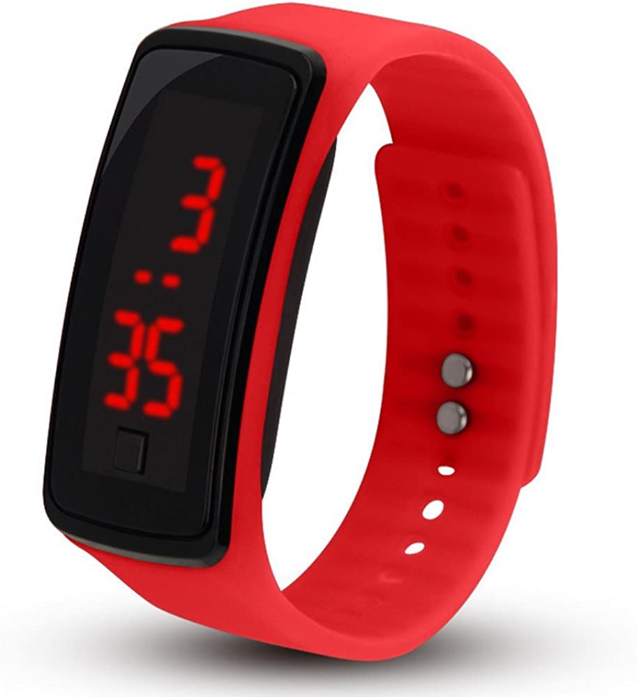 Kid's Watch Boy Kids Girl Cute Cartoon Sports Waterproof Silicone Band LED Digital Wrist