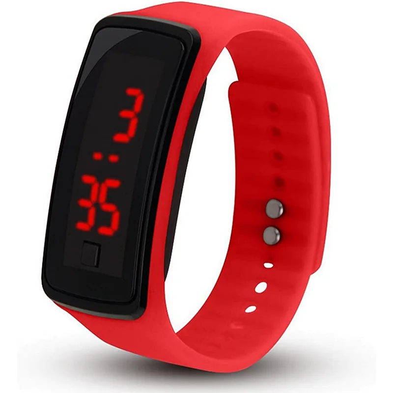 Kid's Watch Boy Kids Girl Cute Cartoon Sports Waterproof Silicone Band LED Digital Wrist
