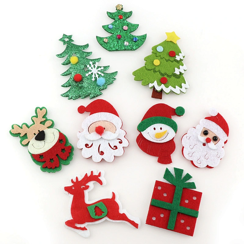 2023 Colorful 3-d Felt Snowman Assorted Christmas Tree Hanging Ornaments