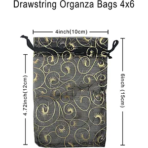 Custom Size Rainbow Organza Bags 4x6 inch for Jewelry Drawstring Mesh Gift Bags for Wedding Party Favor Pouches Christmas Bags