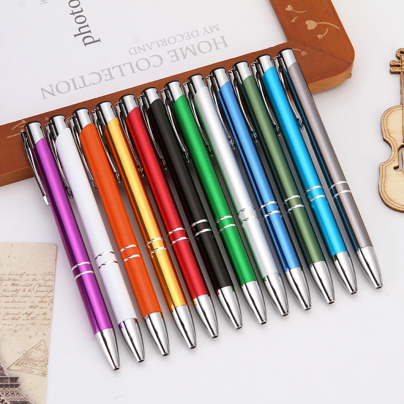 New Promotion Cheap Ball Point Metal Pens With Personalized Custom Laser Engraved Print Branded Logo Manufacturer Ballpoint Gift