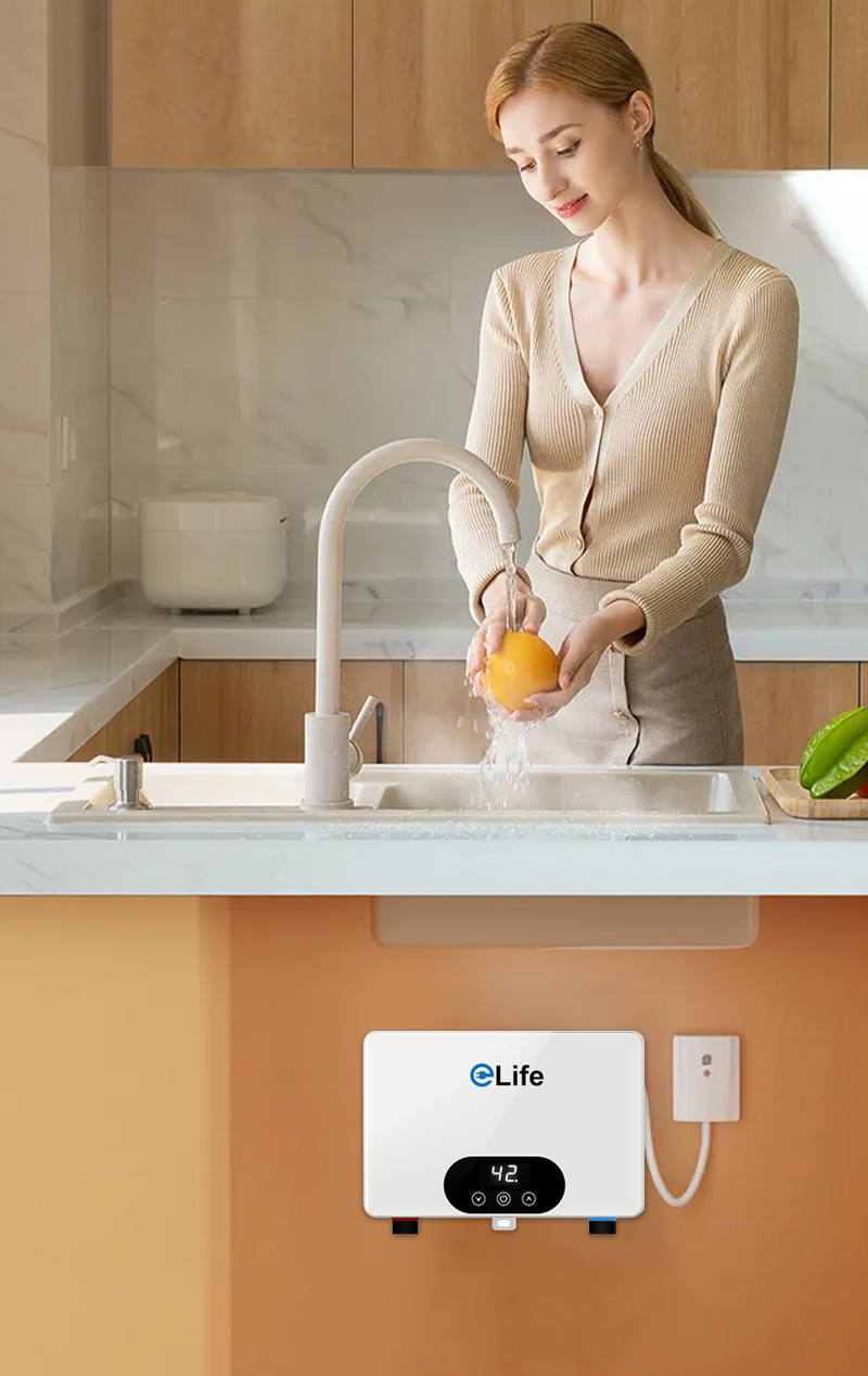mini tankless instant electric kitchen water heater