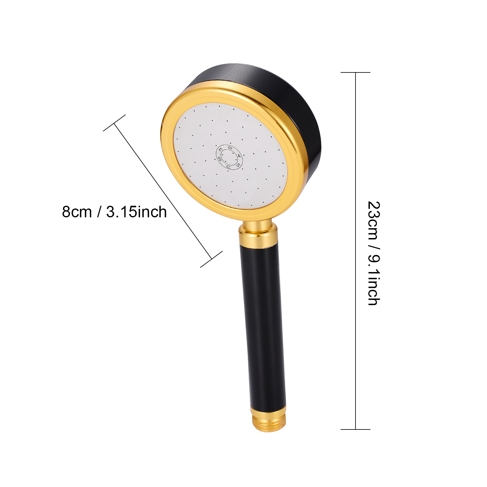 high pressure waterfall rainfall hand shower head faucet