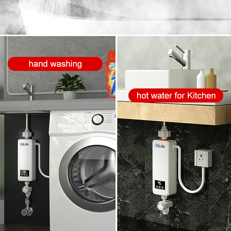 220v 5500W Mini Under Sink Tankless Instant Electric Water Heater For Kitchen
