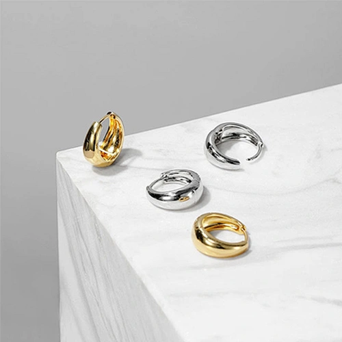 Gold hoop earrings