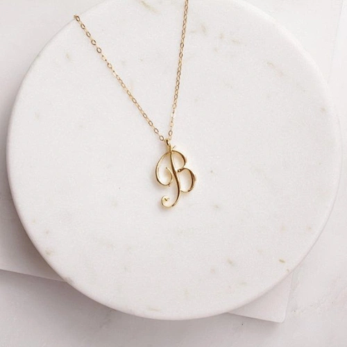 Personalized Custom Letter Necklace Gift