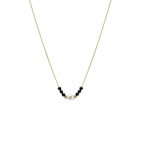 Personalized Custom High Quality Golden Beads Necklace Gift