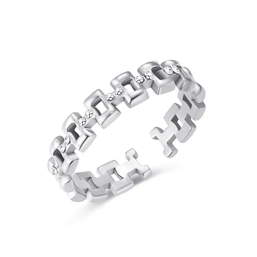 women's stainless steel band rings