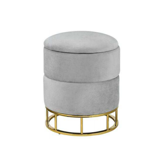 velvet stool ottoman