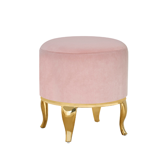 velvet ottoman