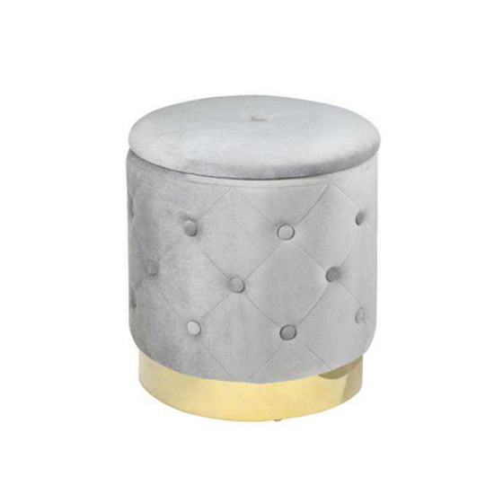 china velvet ottoman