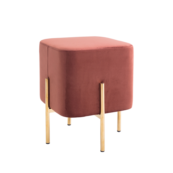 velvet ottoman