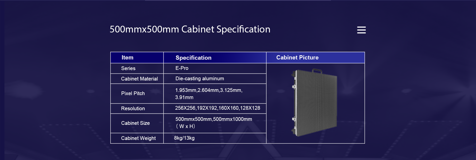 indoor rental display,outdoor rental LED display,quick installation,front service