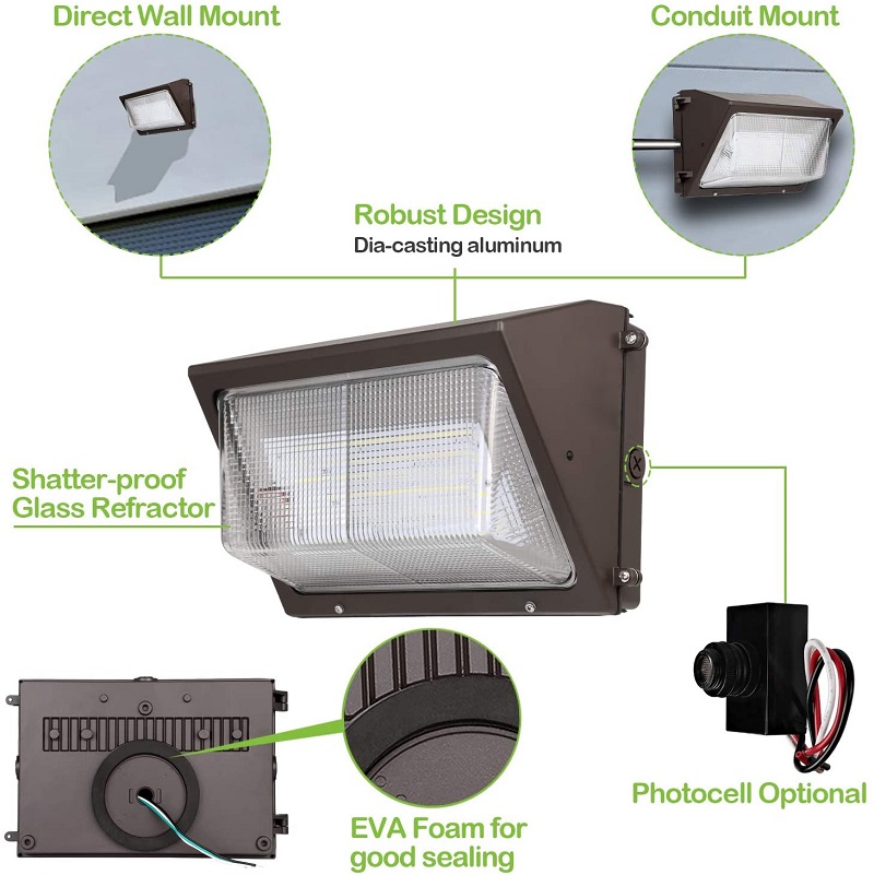 led wall pack light; LED wall light; wall light, outdoor wall light, outside wall lights; 50w led wall pack; 60 watt led wall pack; 80 watt led wall pack; 100w led wall pack; 100 watt led wall pack; 120 watt led wall pack; 150 watt led wall pack