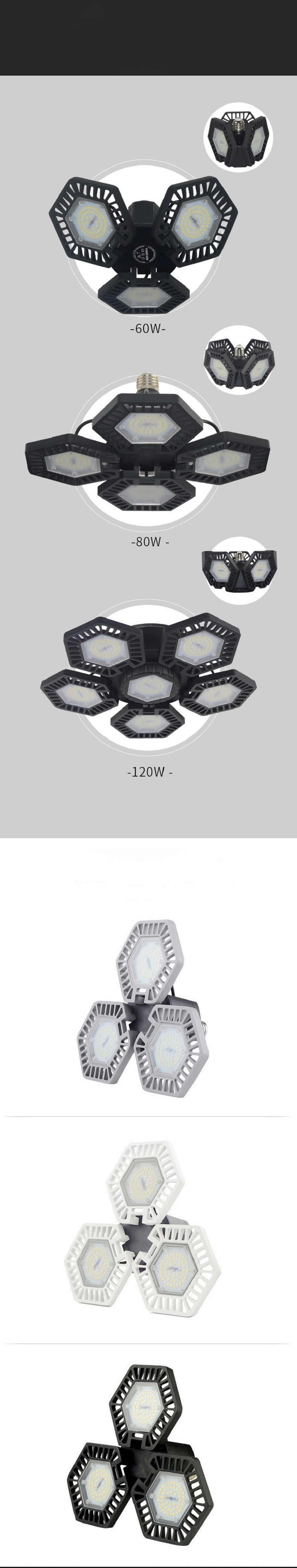 garage light fixtures; 60W garage light fixtures; 80W garage light fixtures; 100W garage light fixtures; 120W garage light fixtures