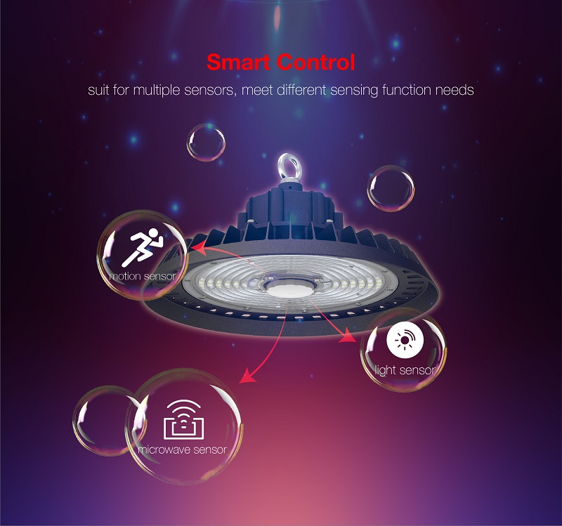 high bay light with motion sensor; led high bay lights with motion sensor; high bay led lights with motion sensor; motion sensor high bay lights; led high bay with motion sensor; led high bay with sensor; motion sensor ufo; ufo high bay light with sensor