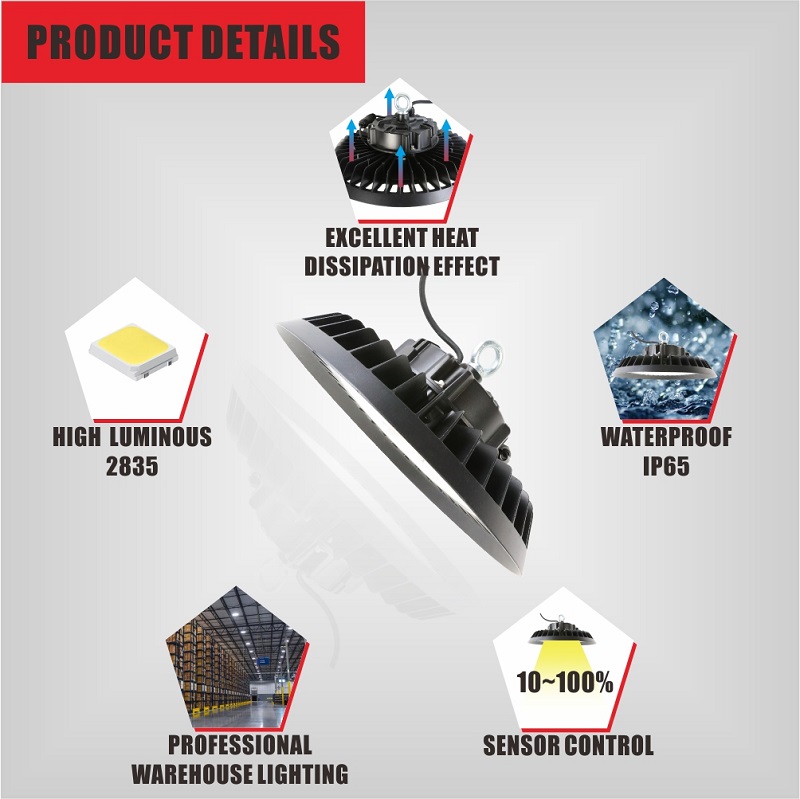 high bay light with motion sensor; led high bay lights with motion sensor; high bay led lights with motion sensor; motion sensor high bay lights; led high bay with motion sensor; led high bay with sensor; motion sensor ufo; ufo high bay light with sensor