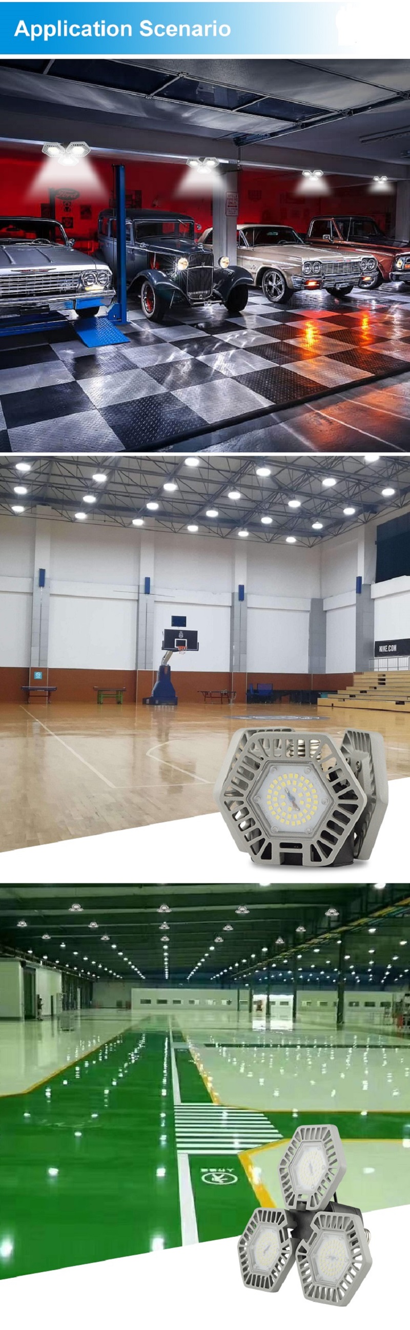 garage light fixtures; 60W garage light fixtures; 80W garage light fixtures; 100W garage light fixtures; 120W garage light fixtures