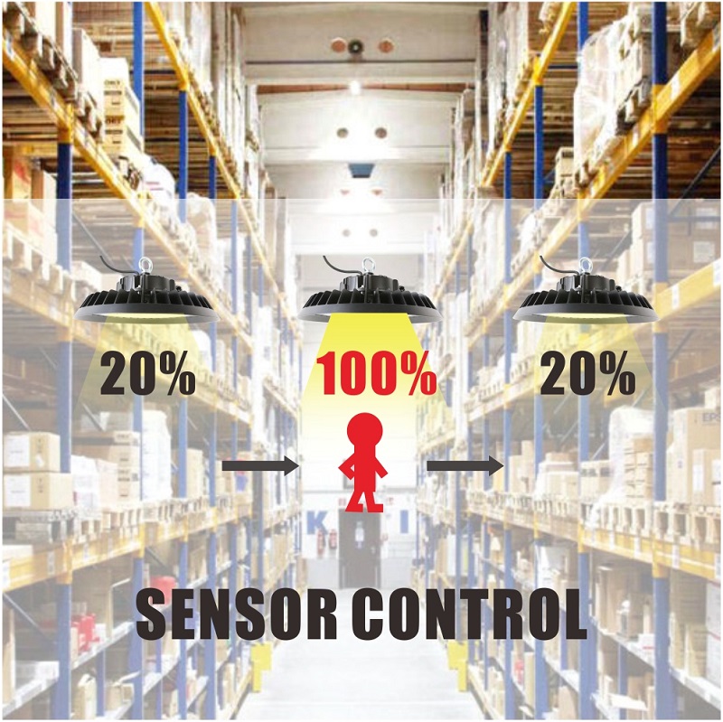 high bay light with motion sensor; led high bay lights with motion sensor; high bay led lights with motion sensor; motion sensor high bay lights; led high bay with motion sensor; led high bay with sensor; motion sensor ufo; ufo high bay light with sensor