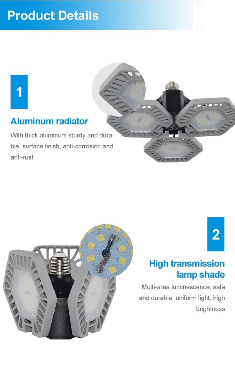 garage light fixtures; 60W garage light fixtures; 80W garage light fixtures; 100W garage light fixtures; 120W garage light fixtures