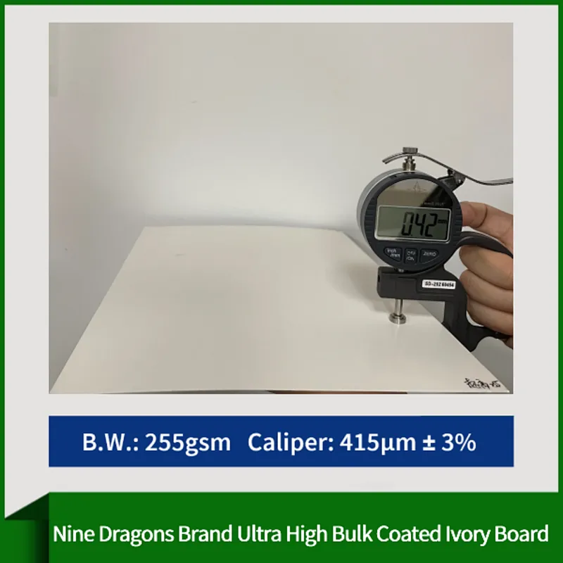 Nine Dragons C1S Ultra High Bulk Coated White Board