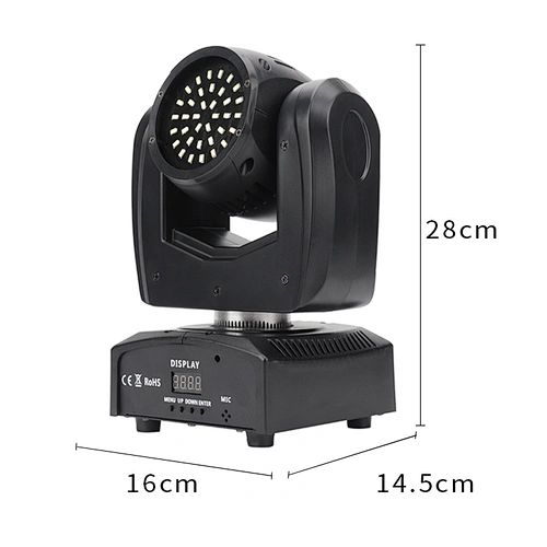 Double-sided beam shaking lamp