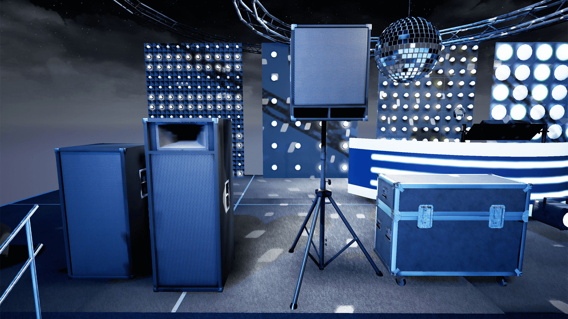 dj stage equipment