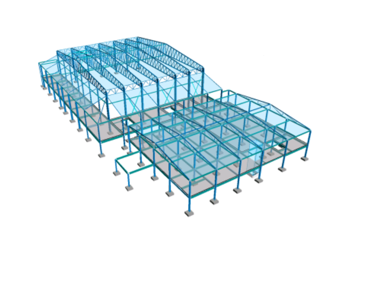 steel frame trusses