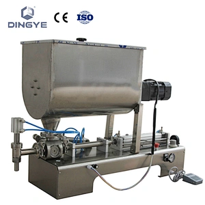 GCG-MIX-II Llenadora de pasta tipo mesa con tolva mezcladora