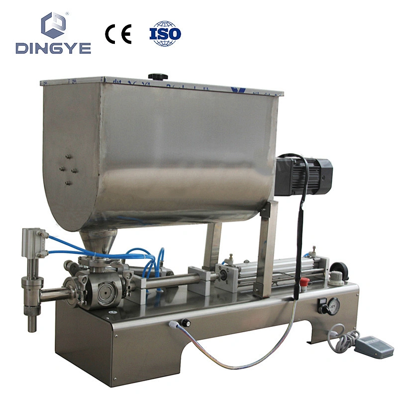 GCG-MIX-II Llenadora de pasta tipo mesa con tolva mezcladora