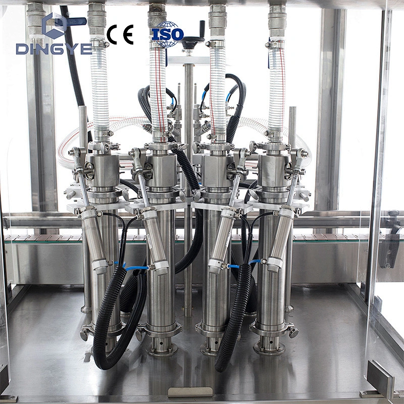 GT-4C  4 Head Automatic paste filling machine with protect cover