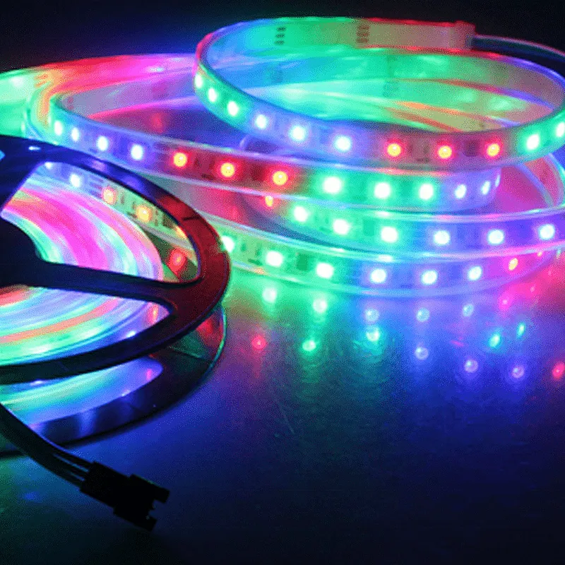 5050 smd flex waterproof  dream color rgb addressable led strip lights