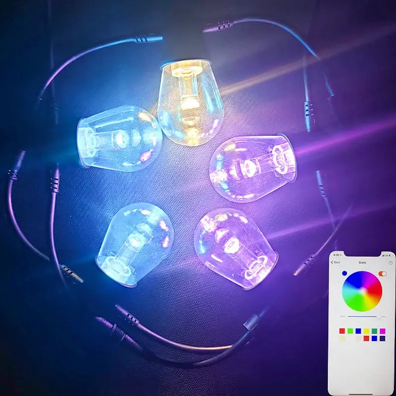 led outdoor novelty string lights bulbs
