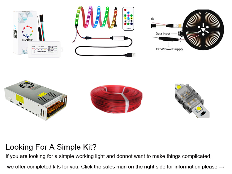 power 5v led strip lights with 12v