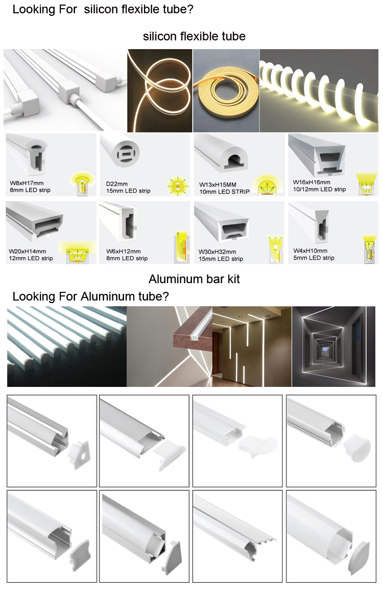 aluminum profile for 5v led strip lights
