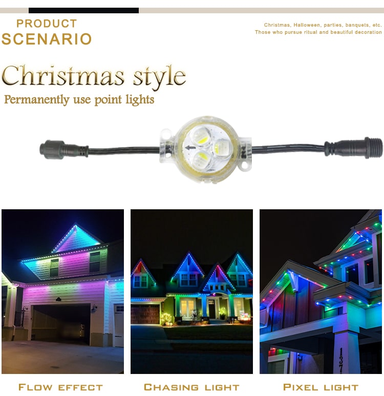 outdoor holiday show home lights