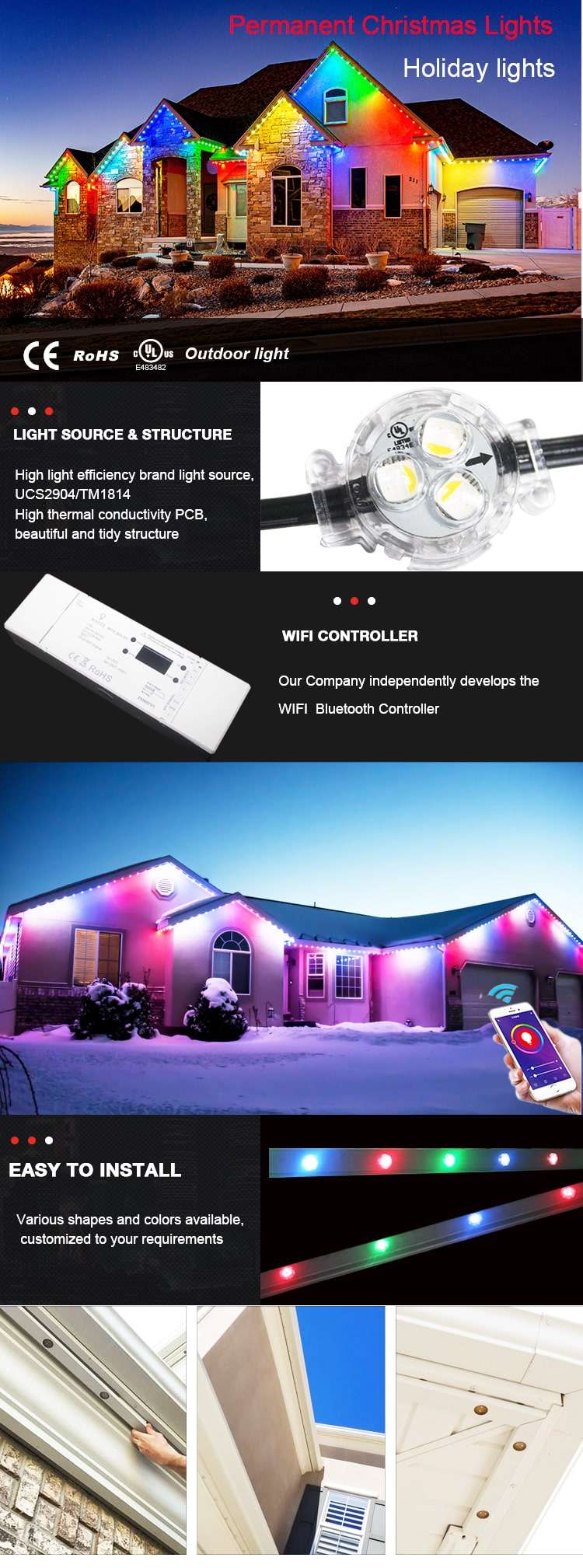 1000 commercial led christmas lights outdoor