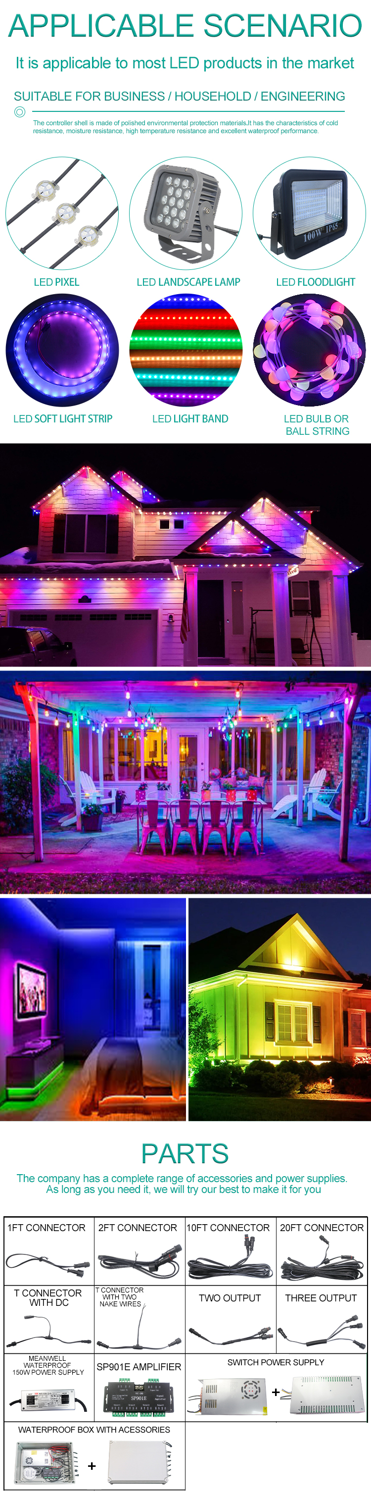 for rgb led products pixel led light app control