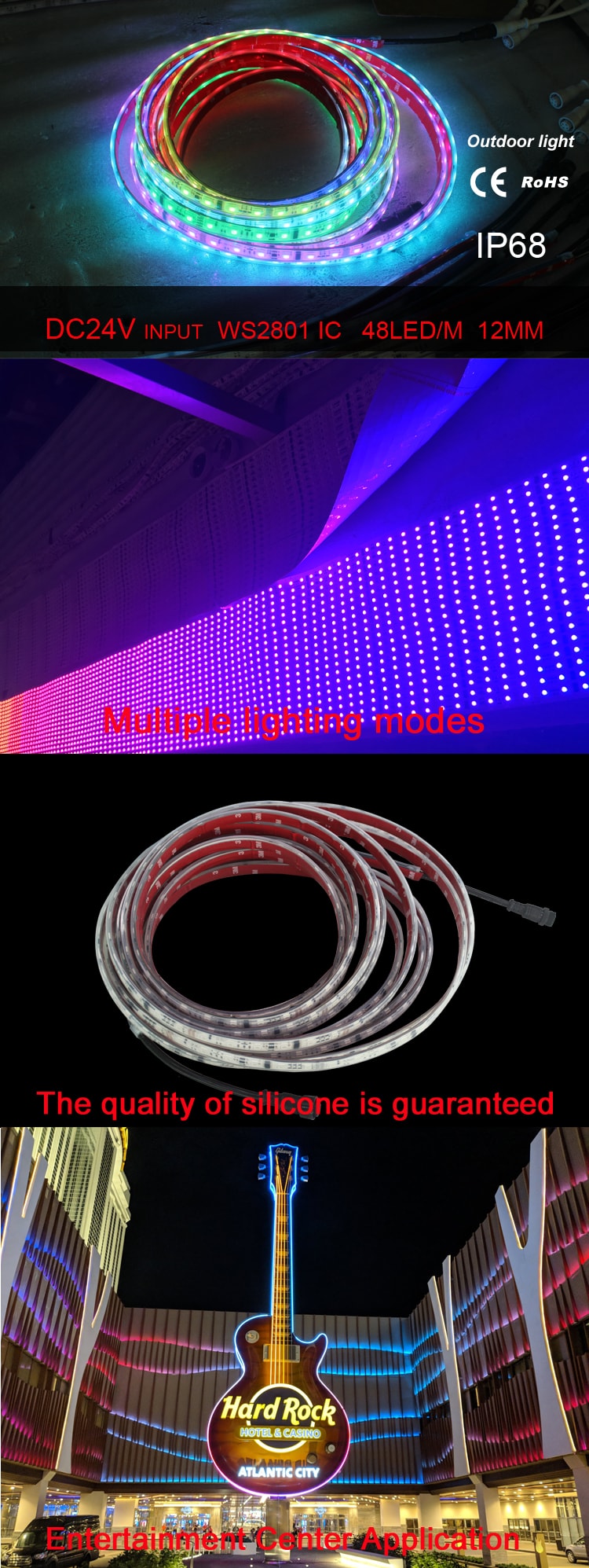 24v individually addressable led strip