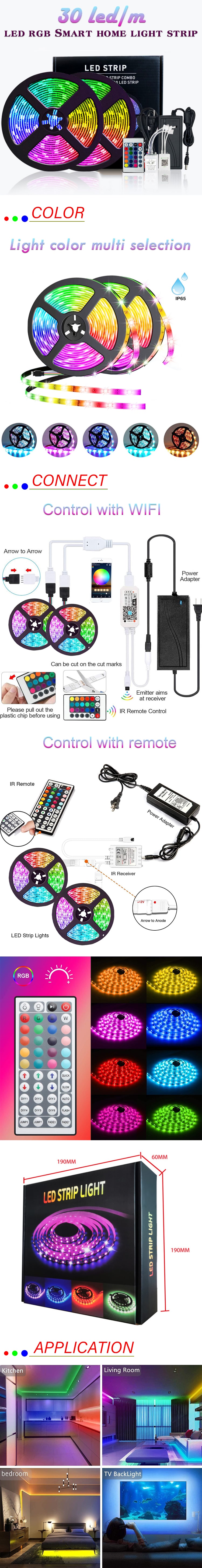 christmas chasing rgb led strip lights