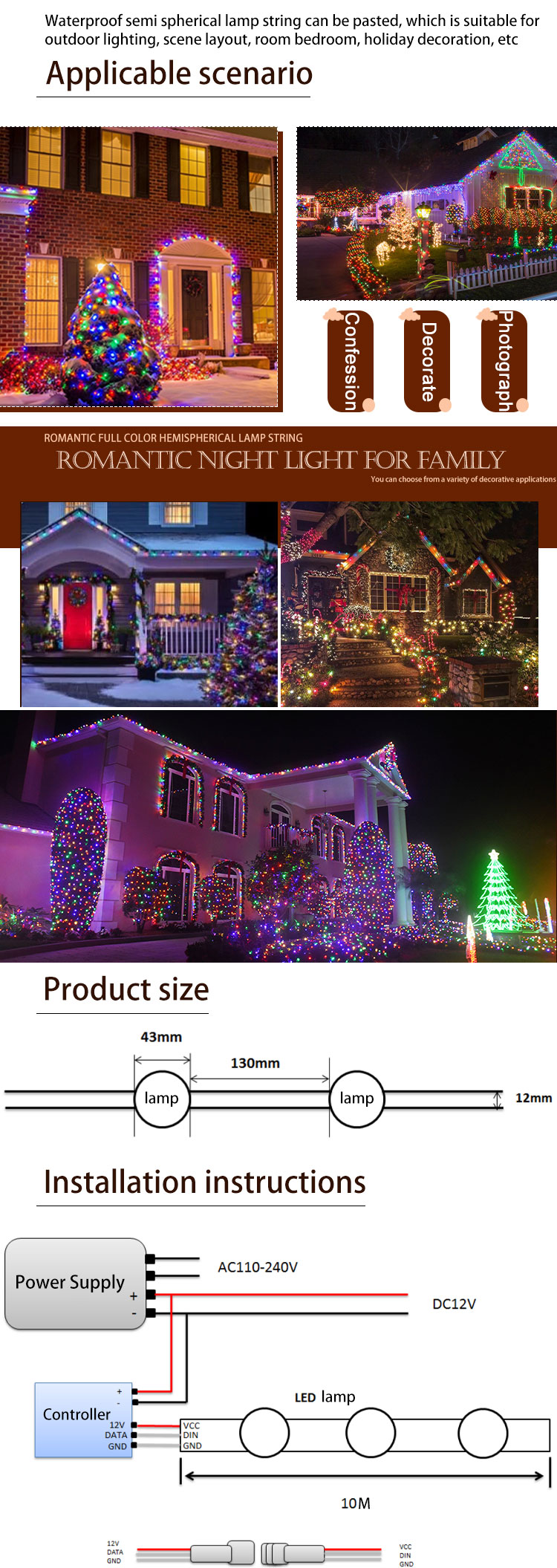 smd Led bulb strip lights