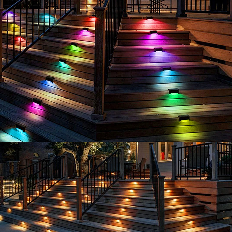 deck permanent holiday lighting with WiFi Bluetooth control