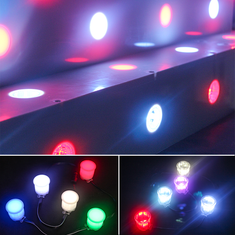 deck permanent holiday lighting with WiFi Bluetooth control